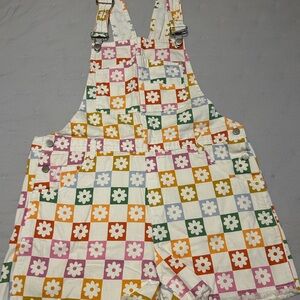 Main Strip Overall Shorts